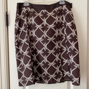 Vineyard Vines Silk Pleated skirt - rope pattern